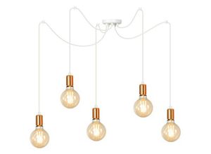 5901738892149 - Emibig Lighting - Emibig spark Weiße Cluster-Pendel-Deckenleuchte 5x E27