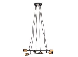 5901738892217 - Emibig Lighting - Emibig bravo Schwarz Kupfer Mehrarm-Pendelleuchte 6x E27