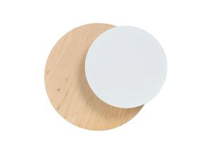 5901738893696 - Emibig Lighting - Emibig circle Holz weiße Unterputz-Wandleuchte 1x G9