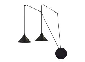 5901738894112 - Emibig Lighting - Emibig abramo Schwarze Pendel-Deckenleuchte 2x E27