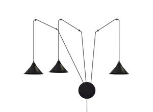 5901738894129 - Emibig Lighting - Emibig abramo Schwarze Pendel-Deckenleuchte 3x E27