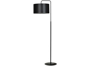 5901738896321 - Emibig Lighting - Emibig trapo Schwarze Stehlampe mit Schirm mit schwarzen Stoffschirmen 1x E27