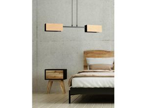 5901738897908 - Emibig Lighting - Emibig zaper Schwarze Balken-Pendel-Deckenleuchte 2x E27