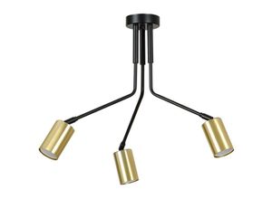 5901738898295 - Emibig Lighting - Emibig verno Schwarze mehrarmige halbbündige Deckenleuchte 3x GU10