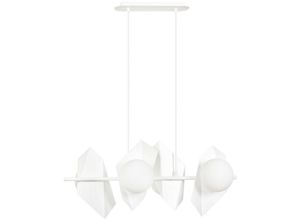 5901738899681 - Emibig Lighting - Emibig drifton Weiße Designer-Pendel-Deckenleuchte mit weißen Glasschirmen 4x E14