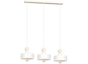 5901738899827 - Emibig Lighting - Emibig tuniso Weiße Stab-Pendel-Deckenleuchte 3x E27