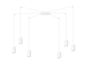 5901738899872 - Emibig Lighting - Emibig traker Weiße Cluster-Pendel-Deckenleuchte 6x GU10