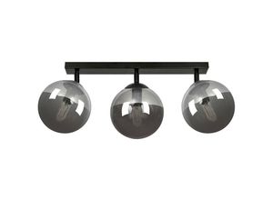 5901738900677 - Emibig Lighting - Emibig tofi Black Globe Deckenstrahler mit Graphitglasschirmen 3x E14