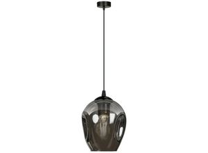 5901738900974 - Emibig Lighting - Emibig istar Schwarze Kuppel-Pendel-Deckenleuchte mit Graphitglasschirmen 1x E27