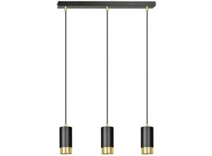 5901738901346 - Emibig Lighting - Emibig fumiko Schwarz Gold Bar Pendelleuchte 3x GU10