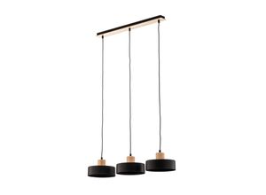 5901738919853 - Emibig Lighting - Emibig torin Schwarze Balken-Pendel-Deckenleuchte 3x E27