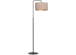 5901738920439 - Emibig Lighting - Emibig hilde Schwarze Stehlampe mit Schirm mit rosa Stoffschirmen 1x E27