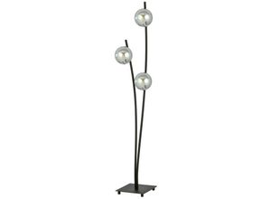 5901738921139 - Emibig Lighting - Emibig hunter Black Globe Multi Arm Stehlampe mit Graphitglasschirmen 3x E14