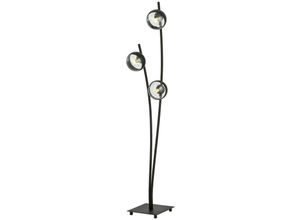 5901738921184 - Emibig Lighting - Emibig hunter Black Globe Stehlampe mit mehreren Armen und klaren schwarzen Glasschirmen 3x E14