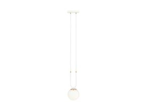 5901738921696 - Emibig Lighting - Emibig glam White Globe Pendel-Deckenleuchte mit weißen Glasschirmen 1x E14