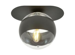 5901738922150 - Emibig Lighting - Emibig plaza Schwarze Kugel-Deckenleuchte mit klaren schwarzen Glasschirmen 1x E14