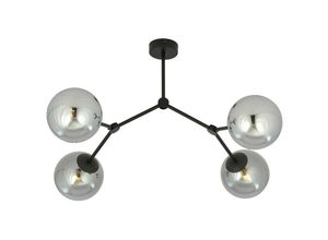 5901738922181 - Emibig Lighting - Emibig space Schwarze Globe-Deckenleuchte mit Graphitglasschirmen 4x E14 5901738922181 - Emibig Lighting - Emibig space Schwarze Globe-Deckenleuchte mit Graphitglasschirmen 4x E14
