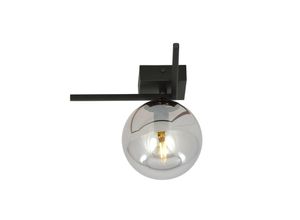 5901738922563 - Emibig Lighting - Emibig imago Schwarze Globe-Deckenleuchte mit Graphitglasschirmen 1x E14