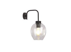 5901738923140 - Emibig Lighting - Emibig lukka Schwarze Kuppel-Wandlampe mit klaren Glasschirmen 1x E27