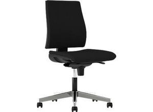 5901747083064 - Bürostuhl INTRATA Synchronmechanik ohne Armlehnen Muldensitz mit Knierolle bis 110 kg Aluminium schwarz