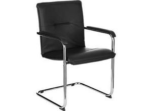 5901747084740 - Freischwinger Rumba Echtleder schwarz 5901747084740 - Freischwinger Rumba Echtleder schwarz