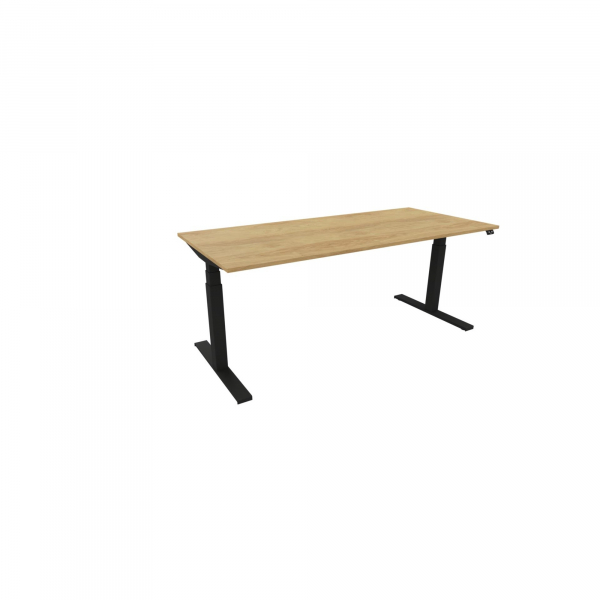 5901747098471 - Schreibtisch eModel 30 810073570 höhenverstellbar rechteckig hickory   Schwarz 5901747098471 Nowy Styl