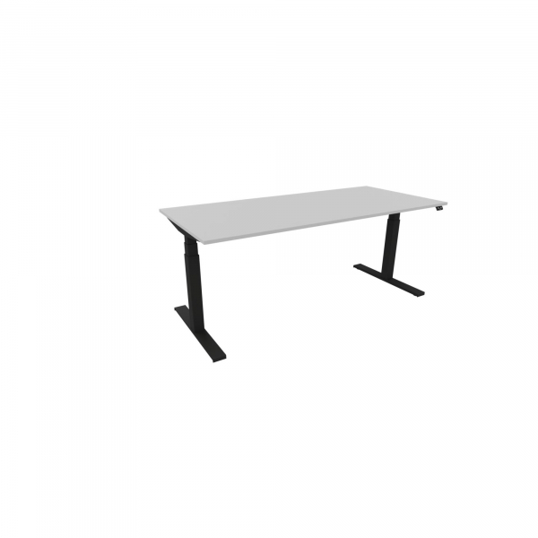 5901747098488 - Schreibtisch eModel 30 810073594 elektrisch höhenverstellbar 65-131cm (H) 180x80cm (BxT) rechteckig platinum   schwarz 590