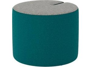 5901747148329 - NowyStyl Sitzpouf TriPly S modular Silvertex-Stoff ø 55 cm grau petrol