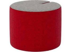 5901747148336 - NowyStyl Sitzpouf TriPly S modular Silvertex-Stoff ø 55 cm grau rot