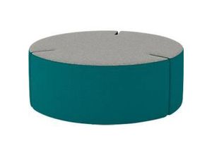 5901747148442 - NowyStyl Sitzpouf TriPly L modular Silvertex-Stoff ø 115 cm grau petrol