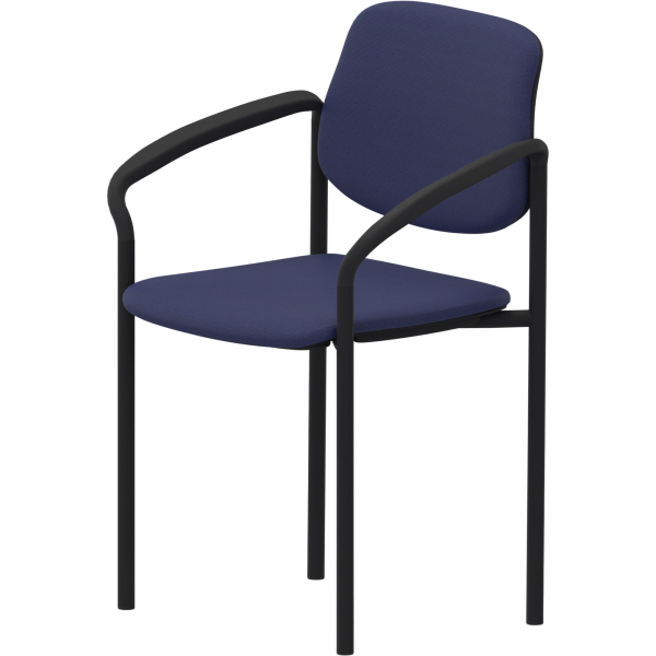 5901747153330 - Besucherstuhl STYL ARM blau   schwarz 4-Fuß-Gestell 5901747153330 Nowy Styl
