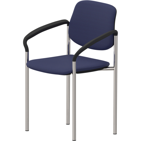 5901747153361 - Besucherstuhl STYL ARM blau   chrom 4-Fuß-Gestell 5901747153361 Nowy Styl