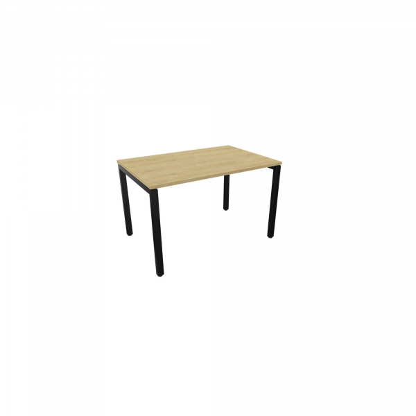 5901747153651 - Schreibtisch 810074371 Rohr in Rohr-System 64-86cm (H) 120x80cm (BxT) rechteckig hamilton oak   schwarz 5901747153651 Nowy 