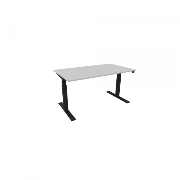 5901747153835 - Schreibtisch eModel 30 810073194 elektrisch höhenverstellbar 65-131cm (H) 140x80cm (BxT) rechteckig platinum   schwarz 590