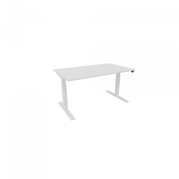 5901747153897 - Schreibtisch eModel 30 810064001 elektrisch höhenverstellbar 65-131cm (H) 140x80cm (BxT) rechteckig weiß   weiß 5901747153