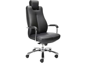 5901747231229 - Bürostuhl 24h SONATA mit Kopfstütze Kopfstütze verstellbar Leder kaiserkraft 5901747231229 - Bürostuhl 24h SONATA mit Kopfstütze Kopfstütze verstellbar Leder kaiserkraft
