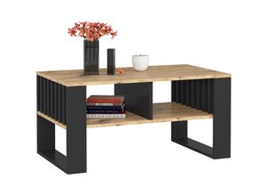 5901752850637 - Akord - Couchtisch rockford Artisan Eiche 92 cm mit schwarzem Fußrahmen B92xH53xT45 cm