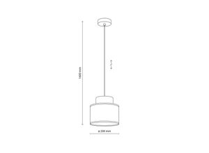 5901780531393 - Hängeleuchte Duo Juteschirm rostbraun naturbraun Ø 20 cm