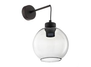 5901780541385 - Wandlampe Cubus schwarz rauchgrau Glas 30 cm hoch E27