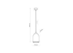 5901780556235 - Glas-Hängeleuchte Satipo einflammig amber