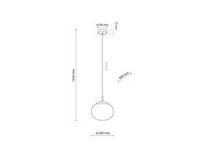 5901780558246 - Hängeleuchte Vibe Glas opalweiß Ø 20 cm