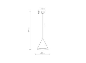 5901780566326 - Hängeleuchte Cono einflammig Ø 25 cm ziegelrot