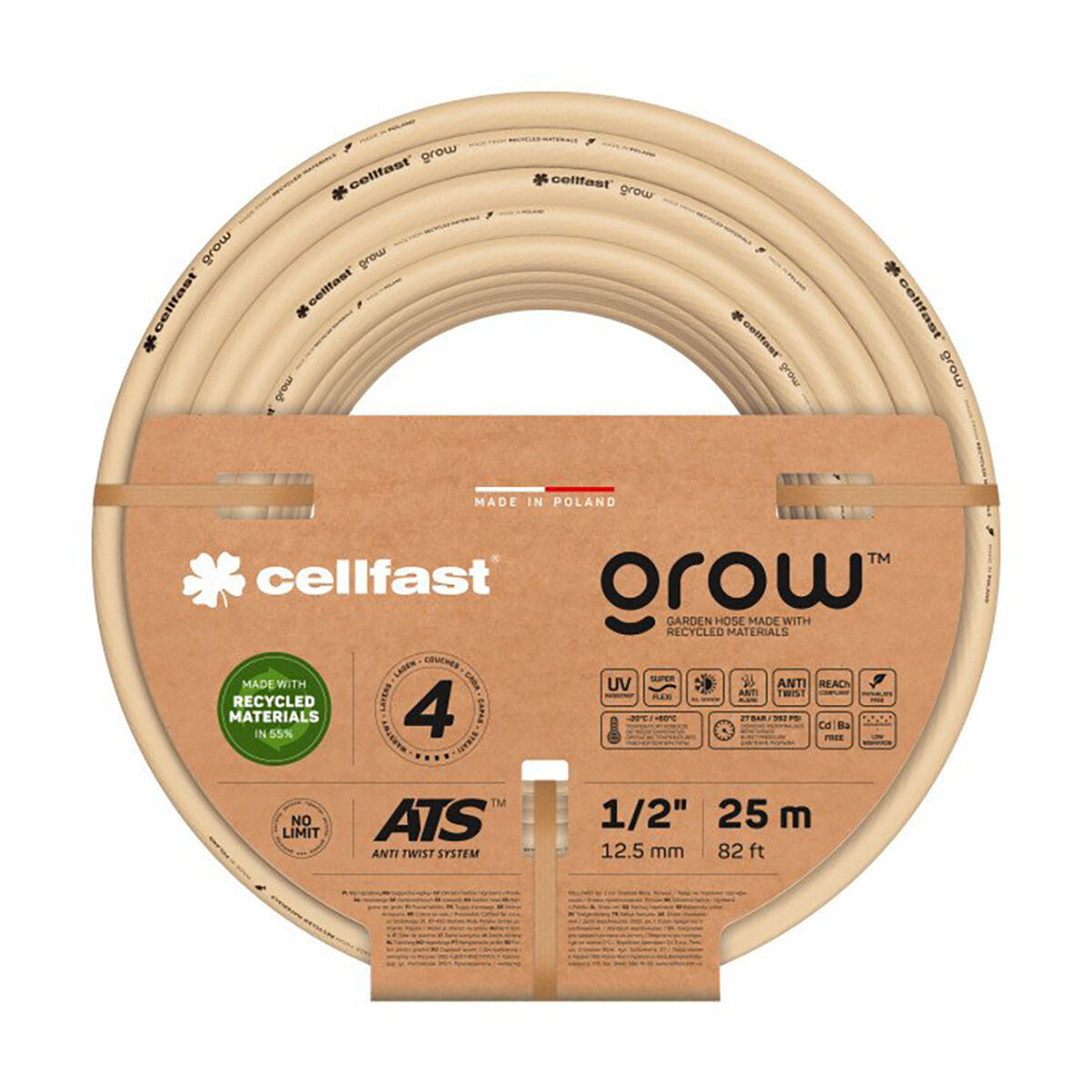 5901828854736 - Schlauchzellfast wachsen 15 m Plastik 3 4 Ø 19 mm Beige 5901828854736 - Schlauchzellfast wachsen 15 m Plastik 3 4 Ø 19 mm Beige