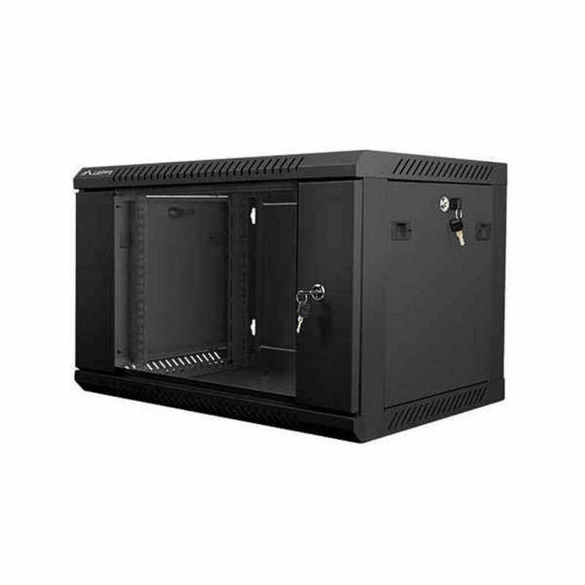 5901969403053 - WF01-6406-10B Rack Cabinet 19 Wall Mount 6U 600x450 (Flat Pack) With Glass Door Black V2