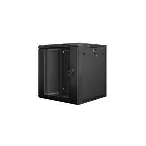 5901969403152 - Rack Wandschrank 19 12U 600X600 Glastür schwarz