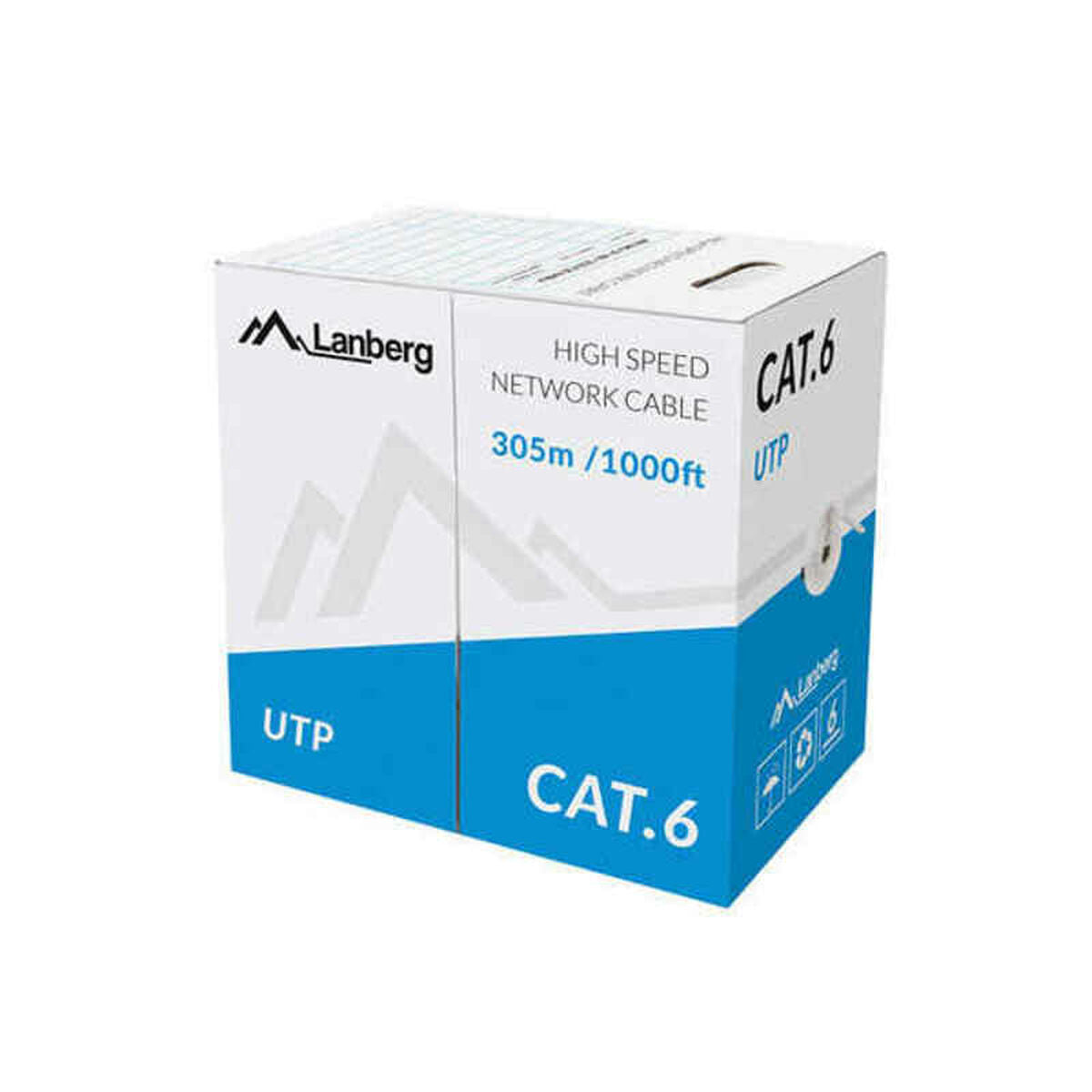 5901969406344 - UTP starres Netzwerkkabel der Kategorie 6 LCU6-10CC-0305-S 305 m Grau 5901969406344 - UTP starres Netzwerkkabel der Kategorie 6 LCU6-10CC-0305-S 305 m Grau