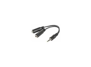 5901969409932 - - Adapter Stereo-Klinkenstecker auf Stereo-Klinkenbuchse x2 10 cm schwarz