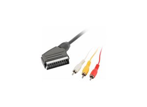 5901969413069 - Kabel euroconnector lanberg male 3x rca male 18m