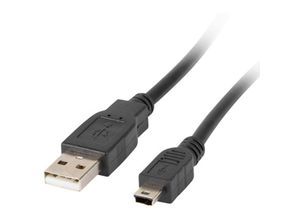 5901969413588 - Usb Kabel CA-USBK-10CC-0003-BK usb a 20 Stecker auf Mini usb Stecker 30 cm schwarz - Lanberg