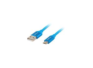 5901969416466 - Kabel usb CA-USBM-20CU-0018-BL steckverbinder usb zu micro usbusb qc 30 18M blau - Lanberg